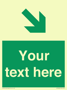 Custom Safe condition: Green Down right arrow